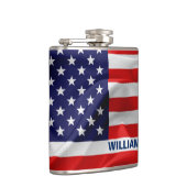 Die Flagge der USA Flachmann (Rechts)