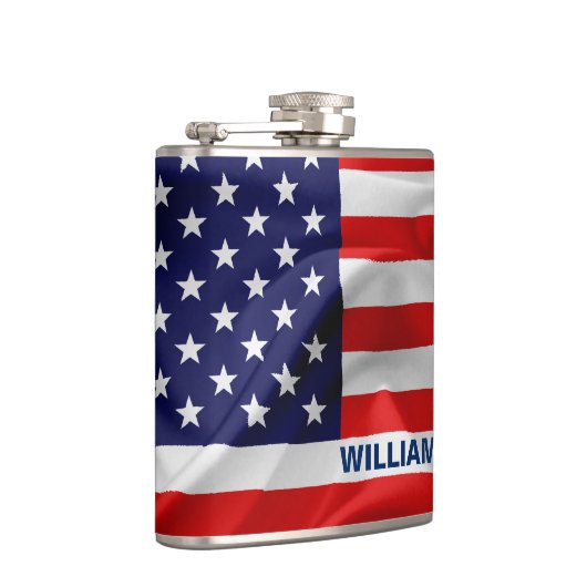 Die Flagge der USA Flachmann (Rechts)