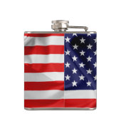 Die Flagge der USA Flachmann (Rückseite)