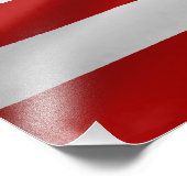 Die Flagge der USA Fotodruck (Ecke)