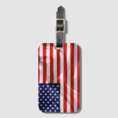 Die Flagge der USA Gepäckanhänger (Vorderseite Vertikal)