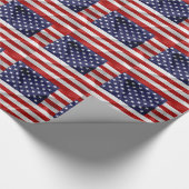 Die Flagge der USA Geschenkpapier (Ecke)