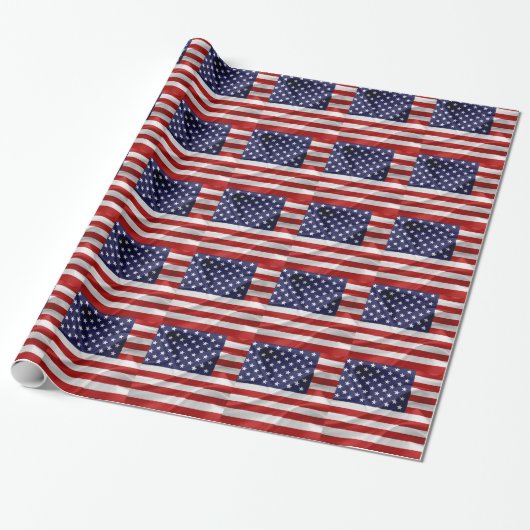 Die Flagge der USA Geschenkpapier (Ungerollt)