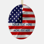 Die Flagge der USA Keramikornament (Rechts)