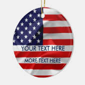 Die Flagge der USA Keramikornament (Links)