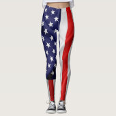 Die Flagge der USA Leggings (Vorderseite)