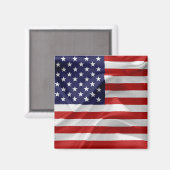 Die Flagge der USA Magnet (Vorderseite/Rückseite)