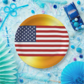 Die Flagge der USA Pappteller (Party)