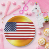 Die Flagge der USA Pappteller (Party)