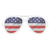 Die Flagge der USA Partybrille (Vorderseite)