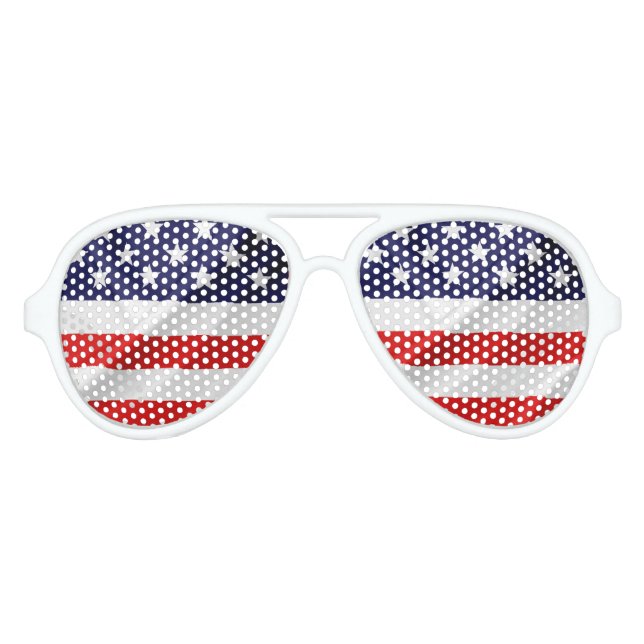 Die Flagge der USA Partybrille (Vorderseite)