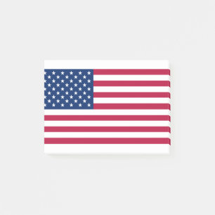 Die Flagge der USA Post-it Klebezettel