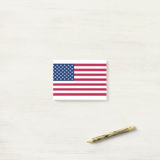 Die Flagge der USA Post-it Klebezettel (Auf Schreibtisch)