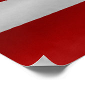 Die Flagge der USA Poster (Ecke)