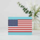Die Flagge der USA Postkarte (Stehend Vorderseite)
