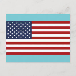 Die Flagge der USA Postkarte