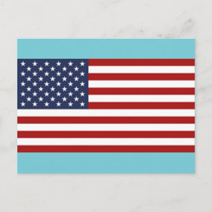 Die Flagge der USA Postkarte