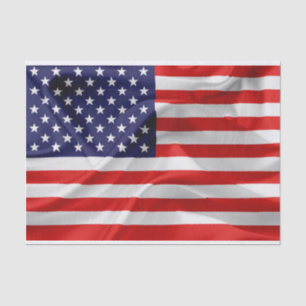 Die Flagge der USA Seidenpapier