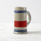 Die Flagge des Chilen Bierglas (VorderseiteRechts)