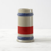 Die Flagge des Chilen Bierglas (Mittel)