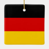 Die Flagge des Deutschen Schwarzen Golden Double S Keramikornament (Rückseite)