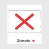 Die Flagge des Königreichs Kongo (Angola) Aufkleber (Blatt)