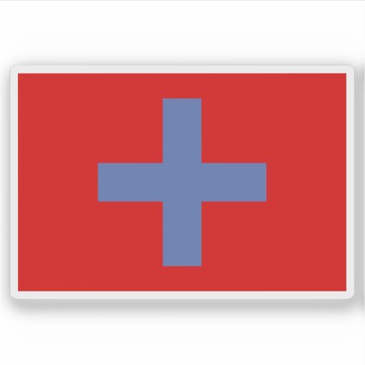 Die Flagge des Königreichs Ndongo (Angola) Aufkleber (Vorderseite)