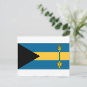 Die Flagge des Premierministers von Bahamas Postkarte (Stehend Vorderseite)