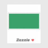 Die Flagge des Staat von Zamfara, Nigeria Aufkleber (Blatt)