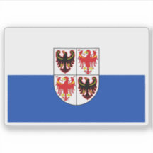 Die Flagge des Trentino-Südtirol, Italien