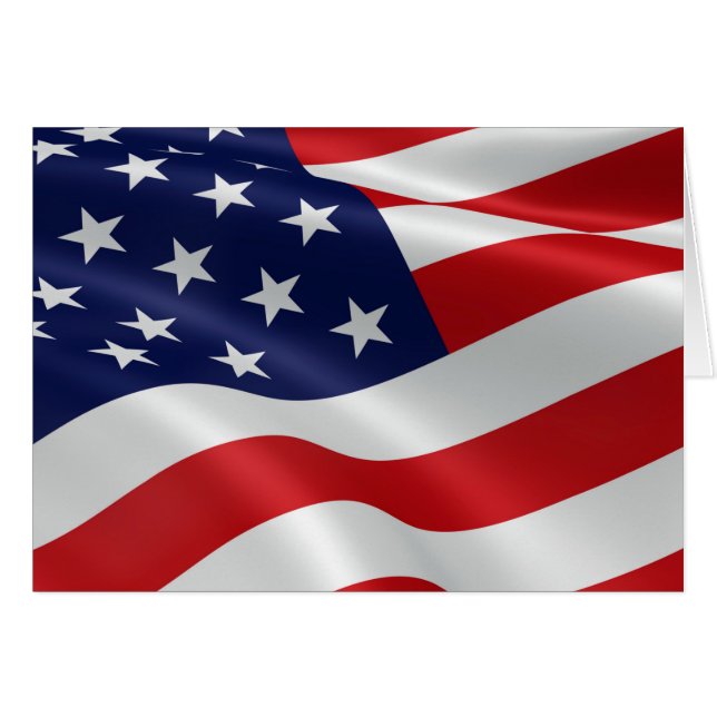 Die Flagge des USA (Vorderseite (Horizontal))