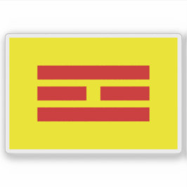 Die Flagge des vietnamesischen Reiches (12/6-30/8/ Aufkleber