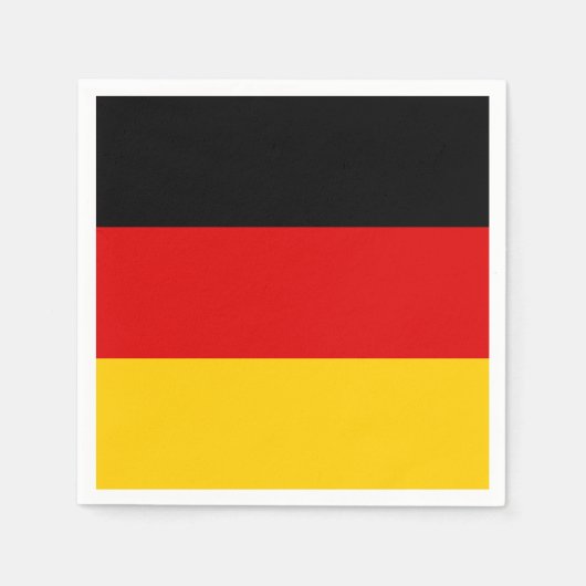 Die Flagge Deutschlands Papier Napkins Serviette (Vorderseite)