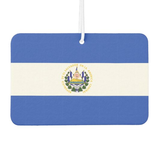 Die Flagge El Salvadors Autolufterfrischer (Vorderseite)