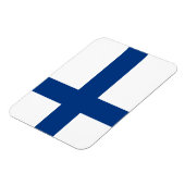 Die Flagge Finnlands - Siniristilippu Magnet (Linke Seite)
