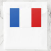 Die Flagge Frankreichs Rechteckiger Aufkleber (Tasche)