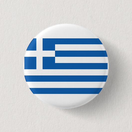 Die Flagge Griechenlands Button (Vorderseite)