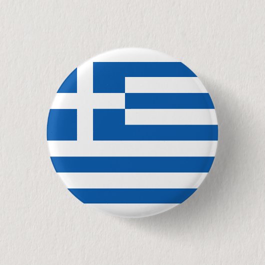 Die Flagge Griechenlands Button (Vorderseite)