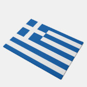 Die Flagge Griechenlands Fußmatte (Schrägansicht)