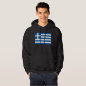 Die Flagge Griechenlands  Hoodie (Vorne ganz)