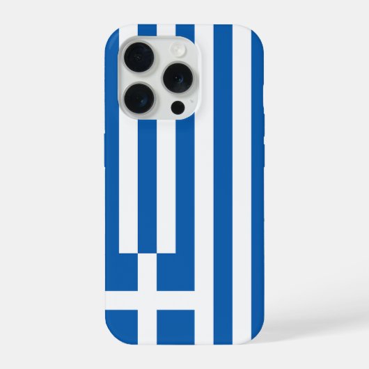 Die Flagge Griechenlands iPhone Hülle (Rückseite)