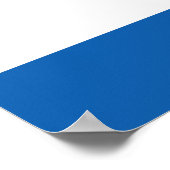 Die Flagge Griechenlands  Poster (Ecke)