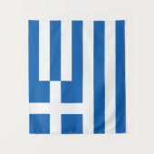 Die Flagge Griechenlands Wandteppich (Vorderseite)