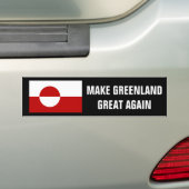 Die Flagge Grönlands wieder groß machen Autoaufkleber (Auf Auto)