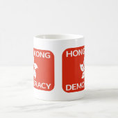 Die Flagge Hongkongs für Demokratie Kaffeetasse (Mittel)