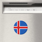 Die Flagge Islands Magnet (In Situ (Geschirrspüler))