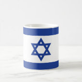 Die Flagge Israels Kaffeetasse (Mittel)