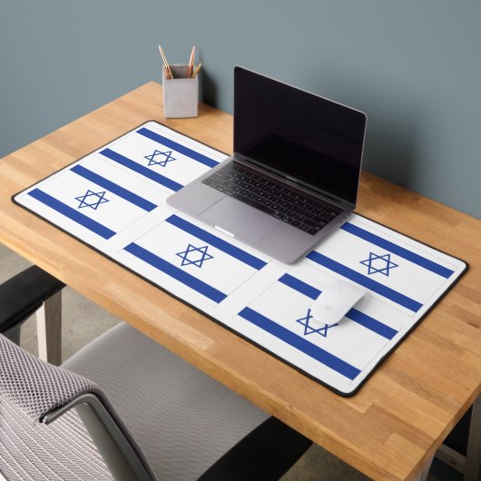 Die Flagge Israels Schreibtischunterlage (Büro 2)