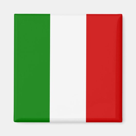Die Flagge Italiens Magnet (Vorne)