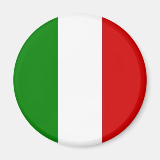 Die Flagge Italiens Magnet (Vorne)